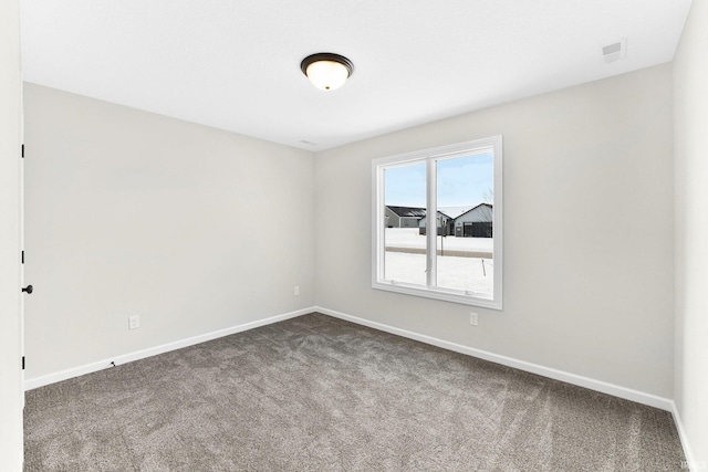 view of carpeted empty room