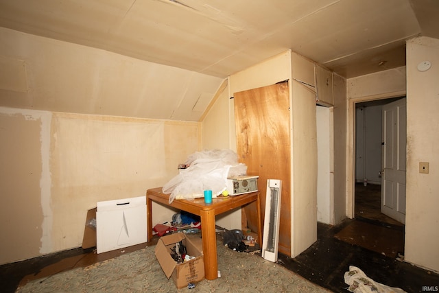 bonus room with lofted ceiling