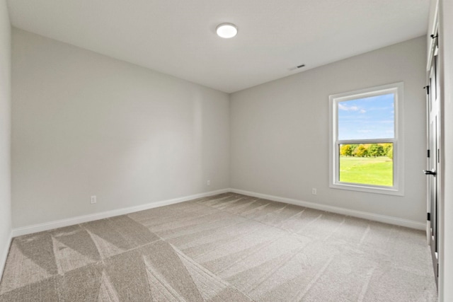 view of carpeted empty room