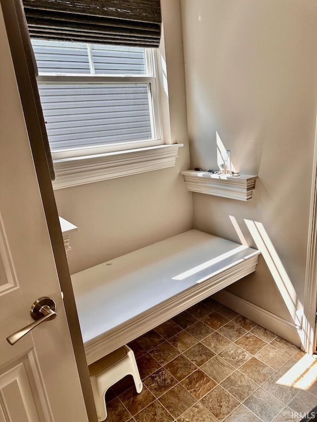 interior space with tile patterned flooring