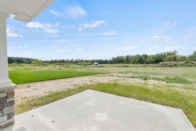 view of yard with a patio