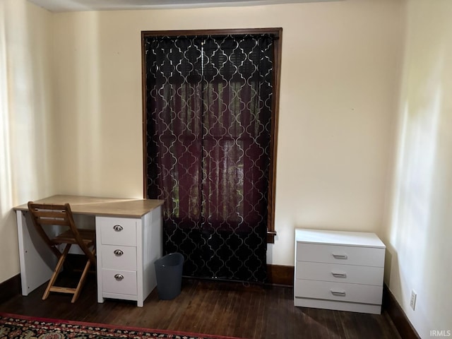 office featuring hardwood / wood-style floors