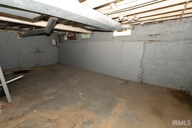 view of basement