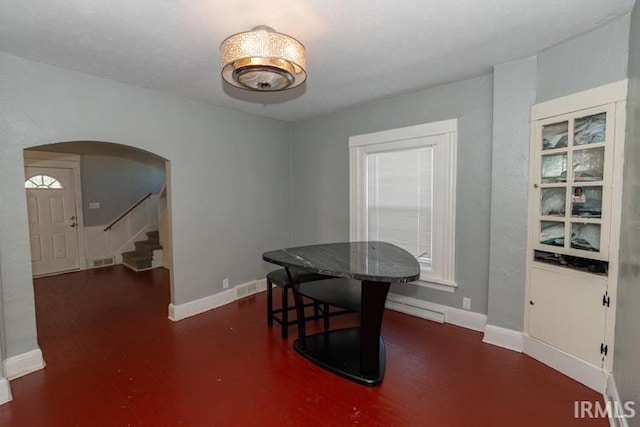 view of dining room