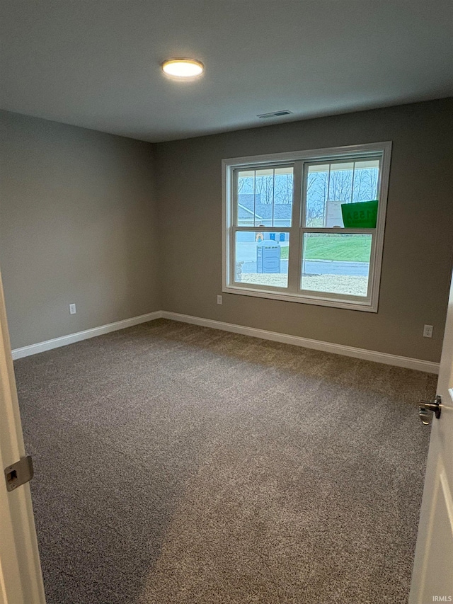 view of carpeted empty room