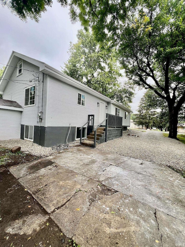 view of rear view of property