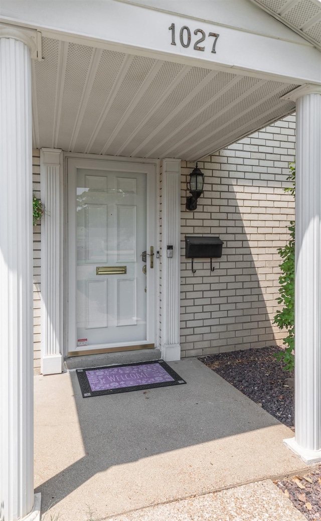 view of entrance to property