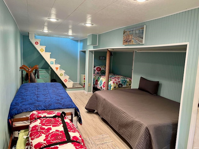 bedroom featuring hardwood / wood-style flooring