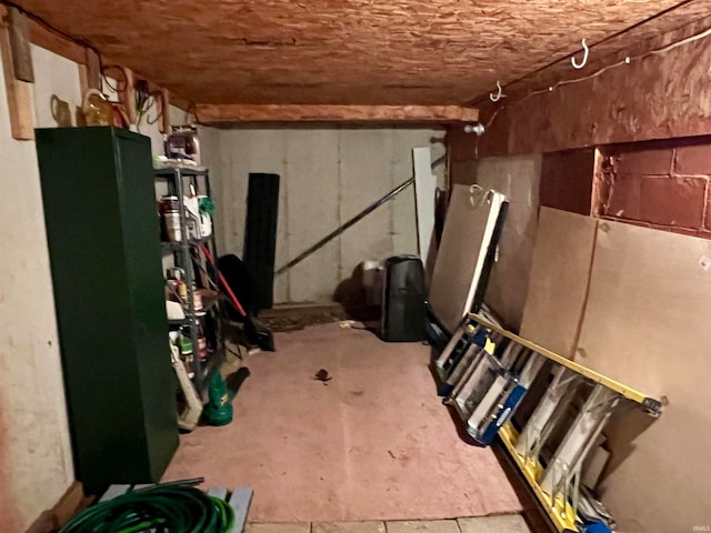 view of basement