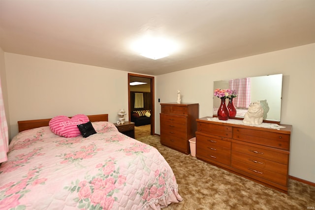 bedroom with carpet flooring