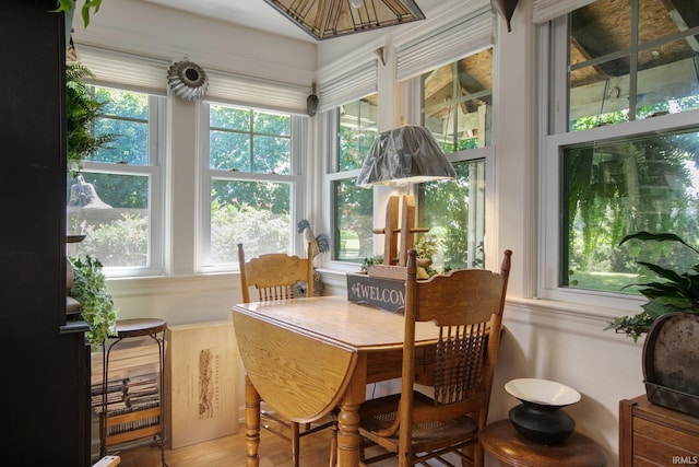 view of sunroom / solarium