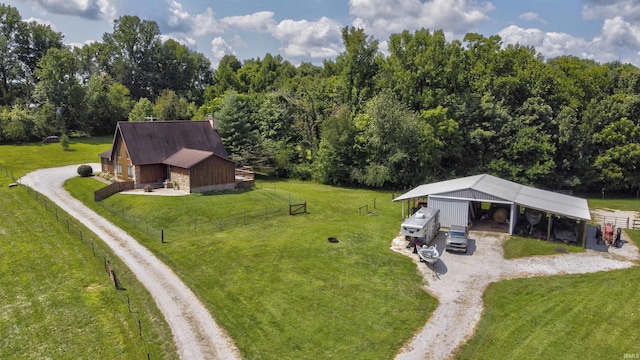 birds eye view of property