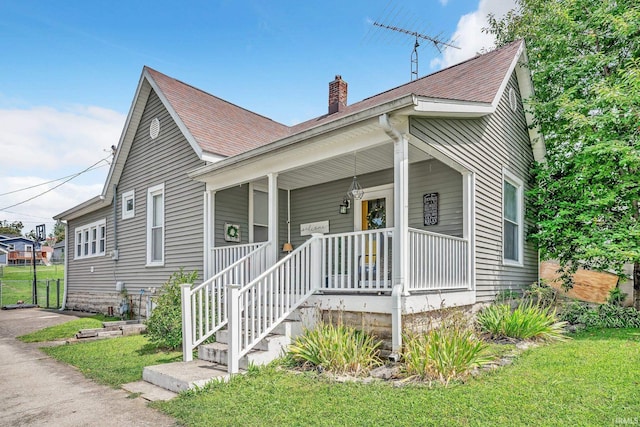 bungalow with covered porch