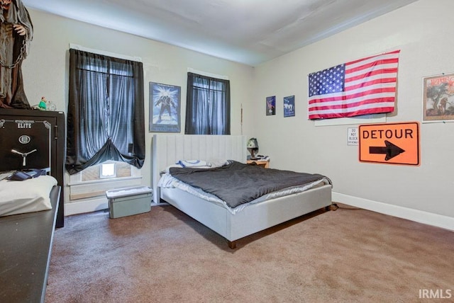 bedroom featuring carpet floors