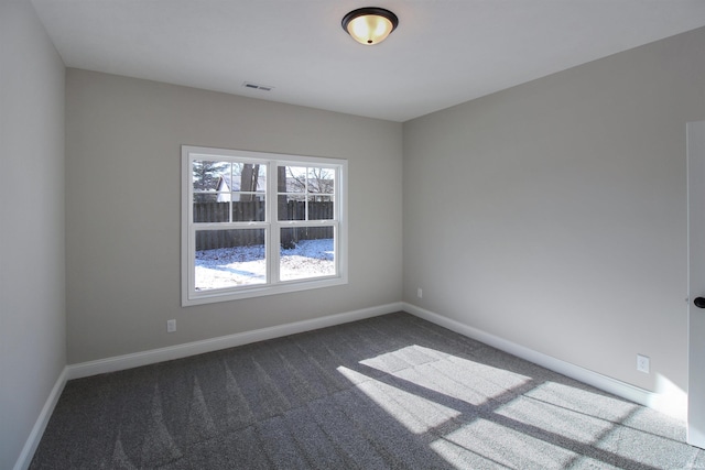 view of carpeted empty room