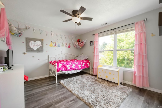 3128 Springwater Ct, Kokomo, IN 46902 - bedroom featuring wood finished floors, baseboards, and a ceiling fan