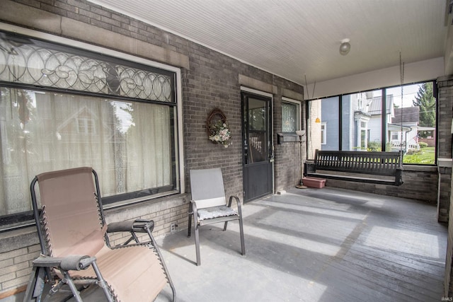 view of sunroom / solarium