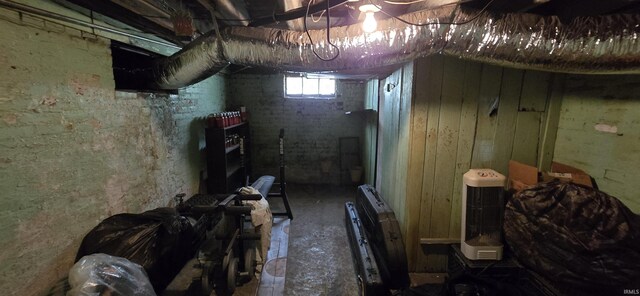 view of basement