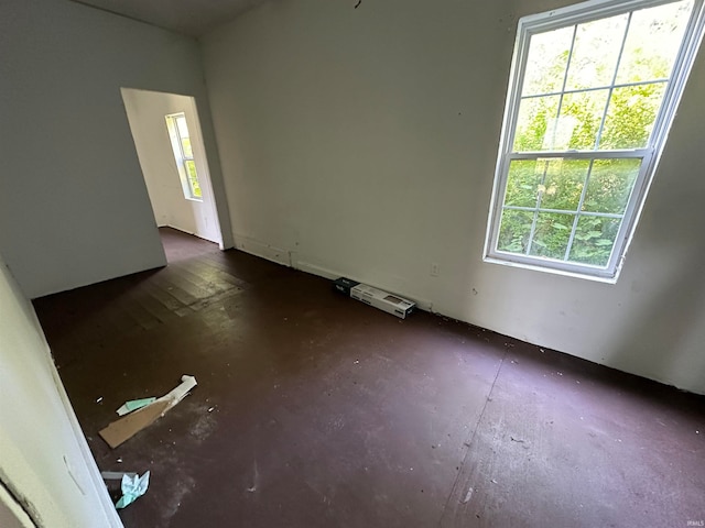 spare room with a wealth of natural light