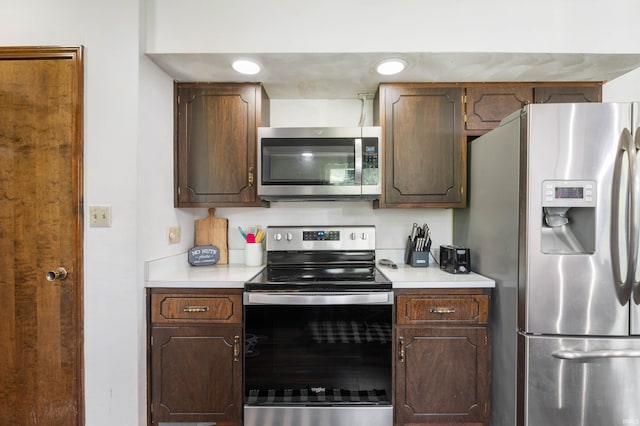 kitchen featuring appliances with stainless steel finishes