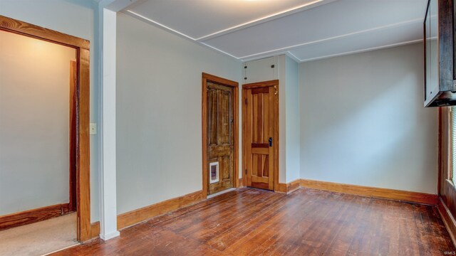 interior space with light hardwood / wood-style floors