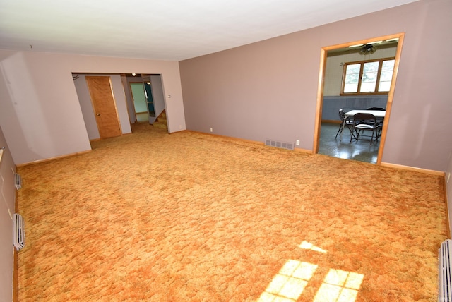 view of carpeted empty room