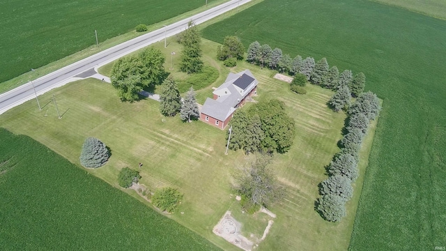 aerial view featuring a rural view