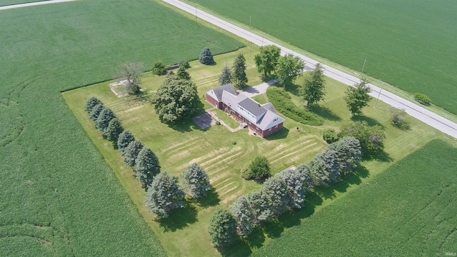 bird's eye view featuring a rural view