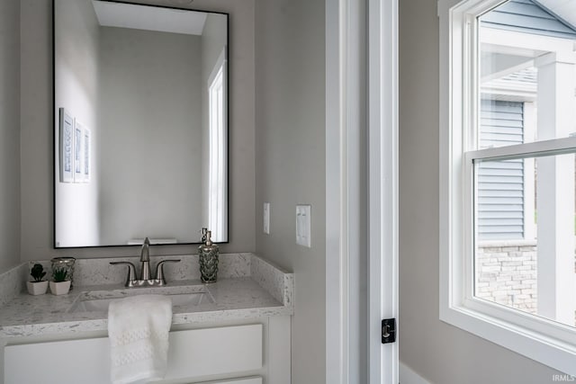 bathroom with vanity