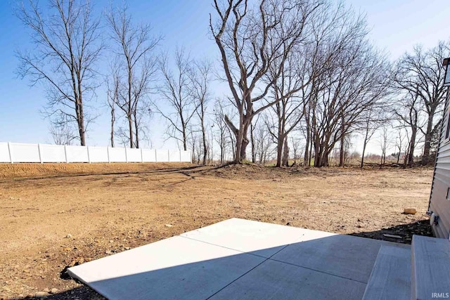 view of yard featuring a patio