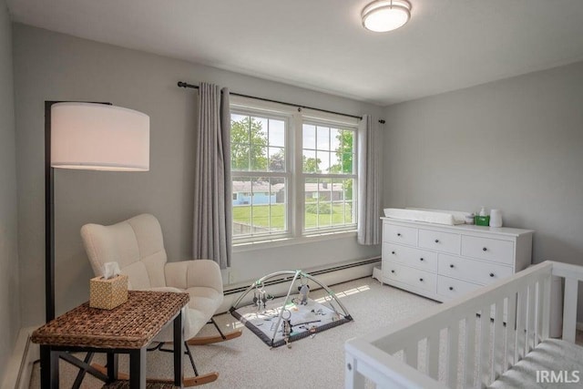 bedroom with carpet floors