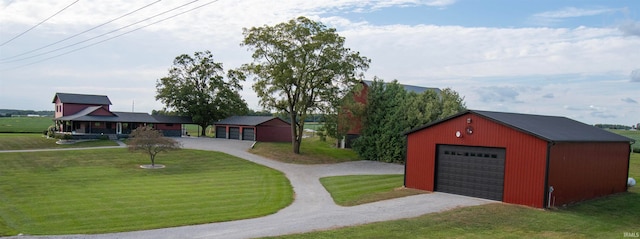 exterior space with a lawn