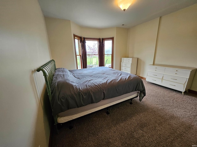 bedroom with carpet