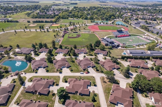 birds eye view of property featuring a residential view