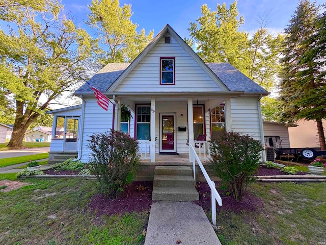 view of bungalow-style home