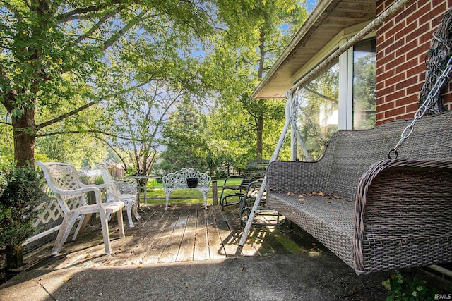 view of wooden terrace