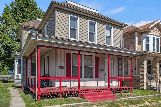 view of front of property featuring a porch