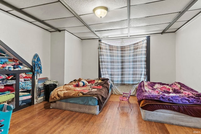 bedroom featuring hardwood / wood-style flooring