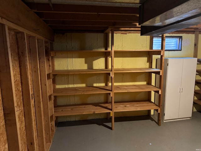 view of storage room