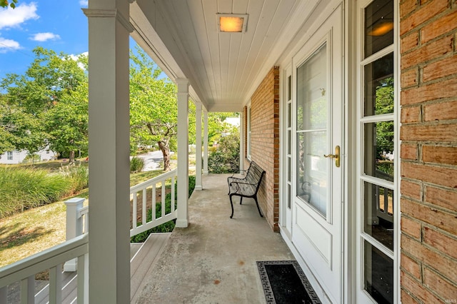 view of patio / terrace with a porch