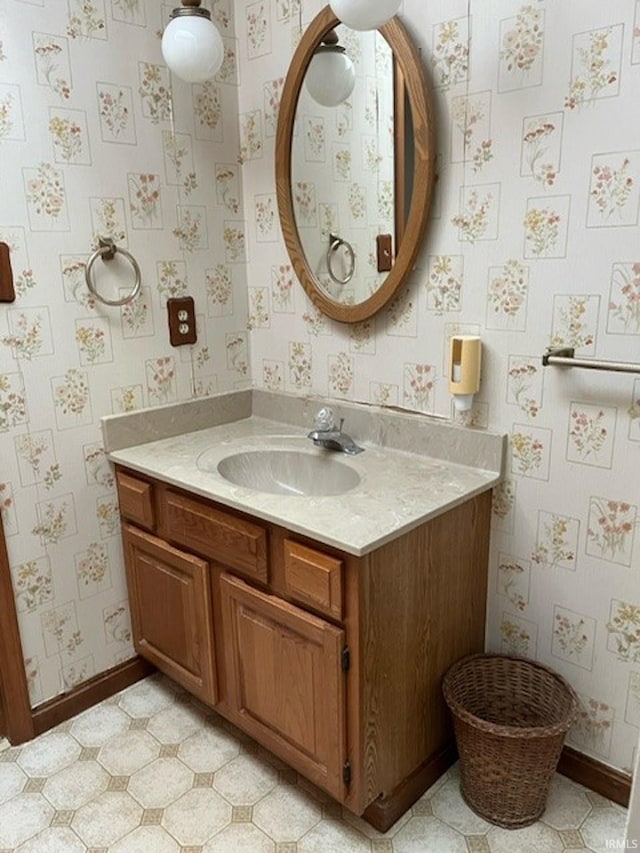 bathroom featuring vanity