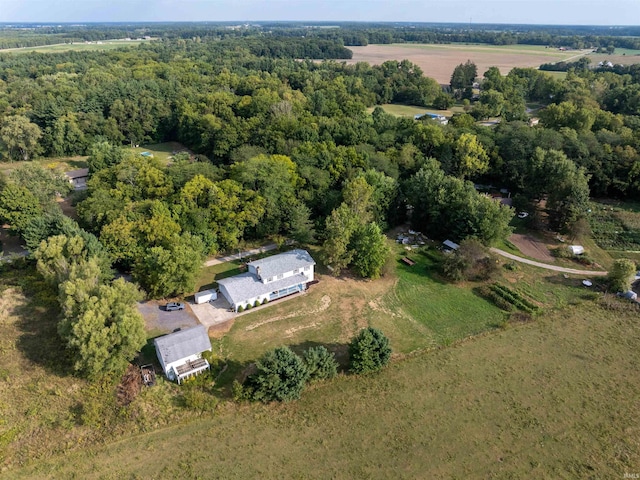 drone / aerial view featuring a rural view