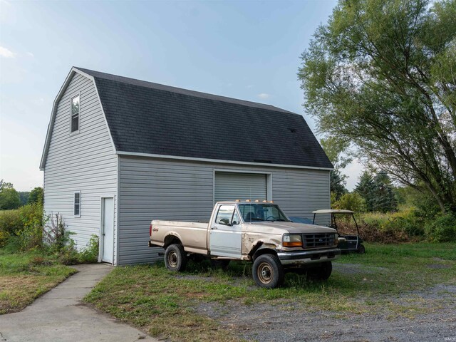 view of home's exterior featuring a garage