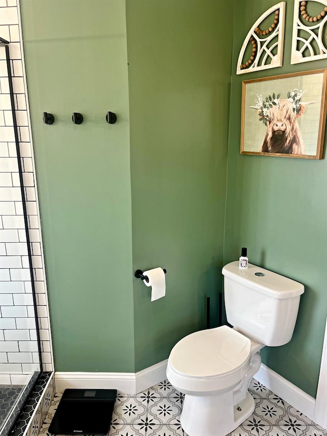 bathroom featuring toilet