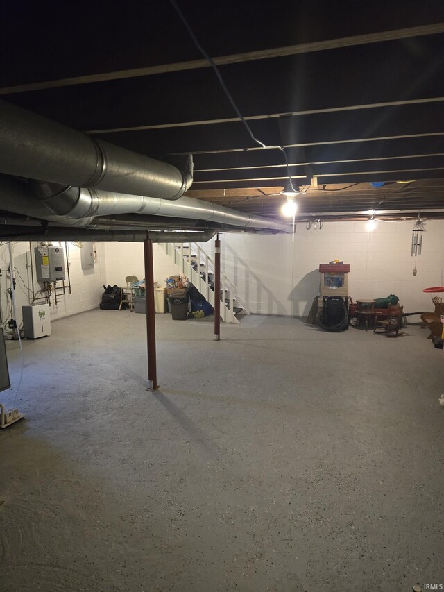 view of basement