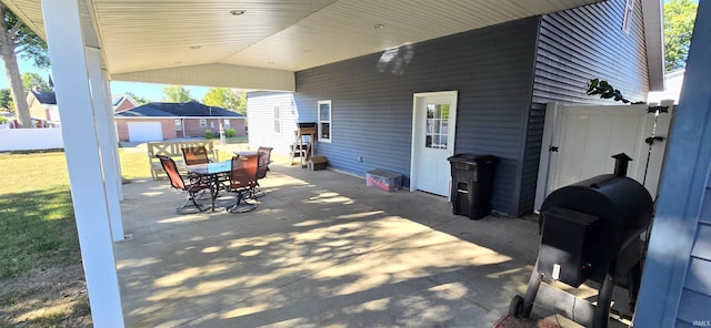 view of patio / terrace featuring outdoor dining area