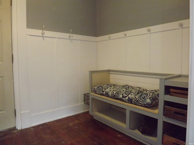 bedroom featuring dark hardwood / wood-style floors