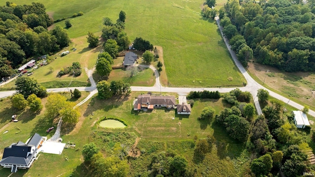 drone / aerial view featuring a rural view