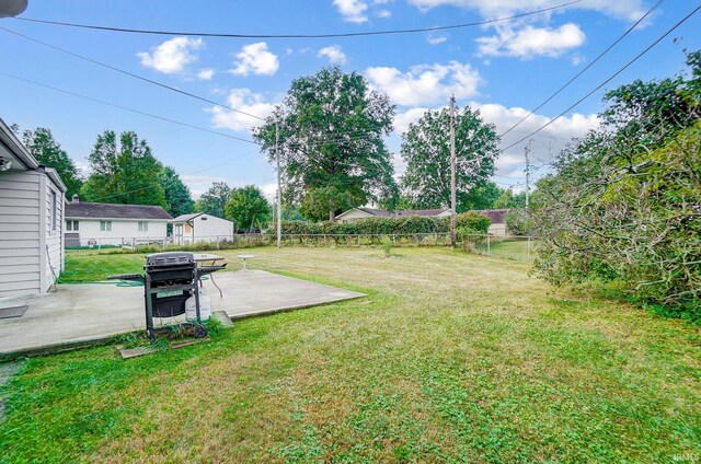 view of yard featuring a patio area