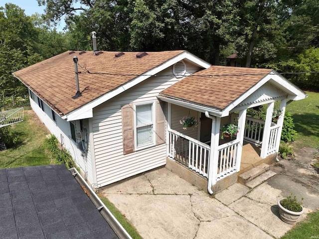 exterior space featuring a porch